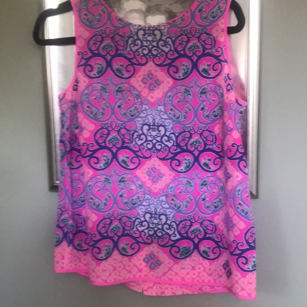 Lilly Pulitzer white silk top